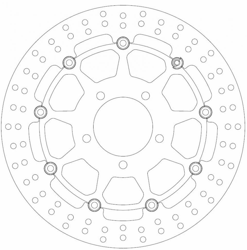 Disque de frein Ferodo pour Moto Triumph 955 Speed Triple I 2002 à 2005 AVG / AVD Neuf