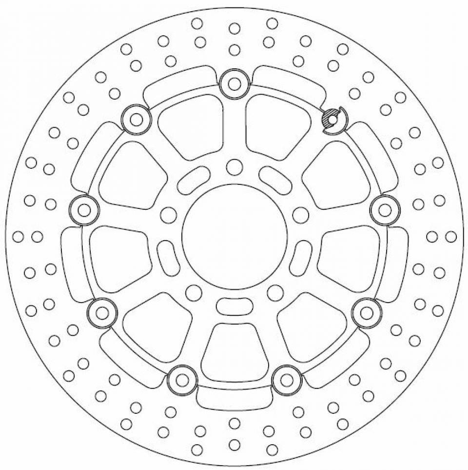 Disque de frein Ferodo pour Moto Suzuki 750 Gsx-R 2004 à 2005 AVG / AVD Neuf