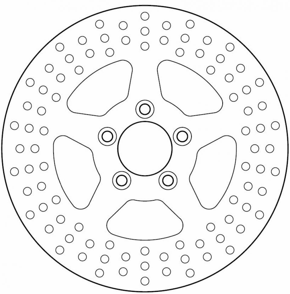 Disque de frein Ferodo pour Moto Harley Davidson 1584 FXDB Dyna Street Bob 2008 à 2013 AR Neuf