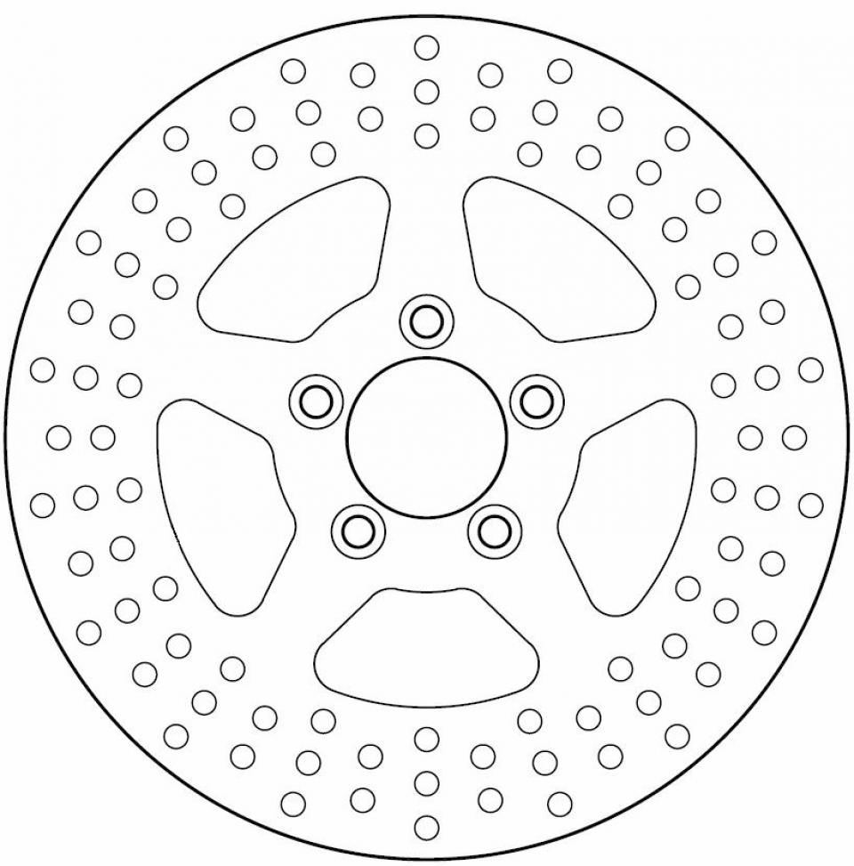 Disque de frein Ferodo pour Moto Harley Davidson 1584 FXDB Dyna Street Bob 2008 à 2013 AR Neuf