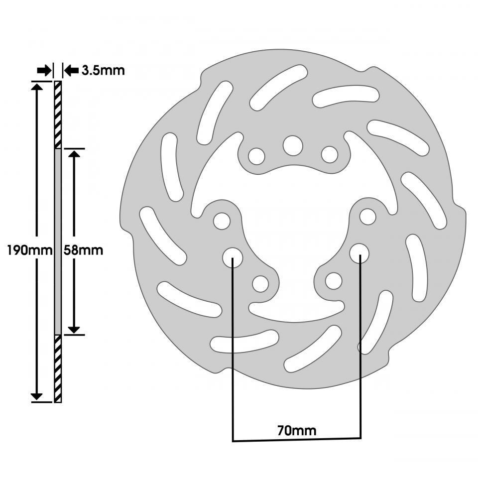 Disque de frein IGM pour Scooter Malaguti 50 F12 1994 à 2020 Neuf