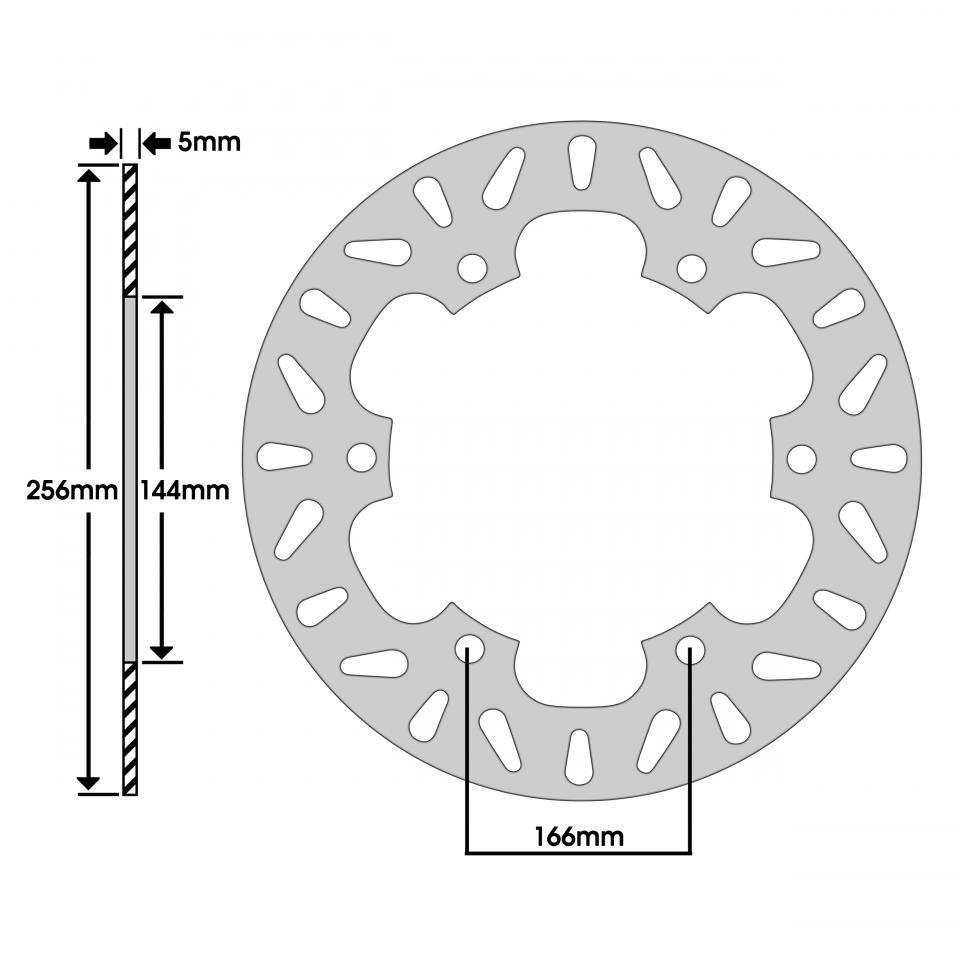 Disque de frein Newfren pour Scooter Honda 250 Forza 2008 à 2012 Neuf