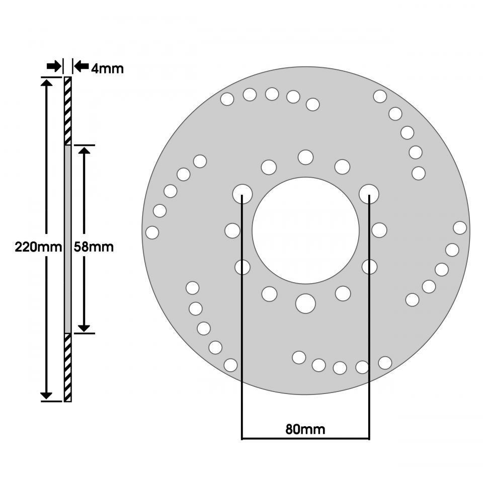 Disque de frein Newfren pour Scooter Kymco 125 Dink 1996 à 1999 Neuf