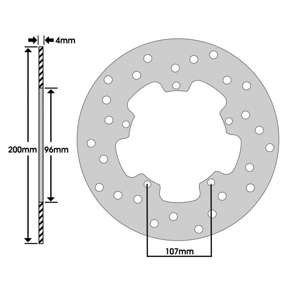 Disque de frein Newfren pour Scooter Piaggio 50 Zip SP 1996 à 2002 Neuf