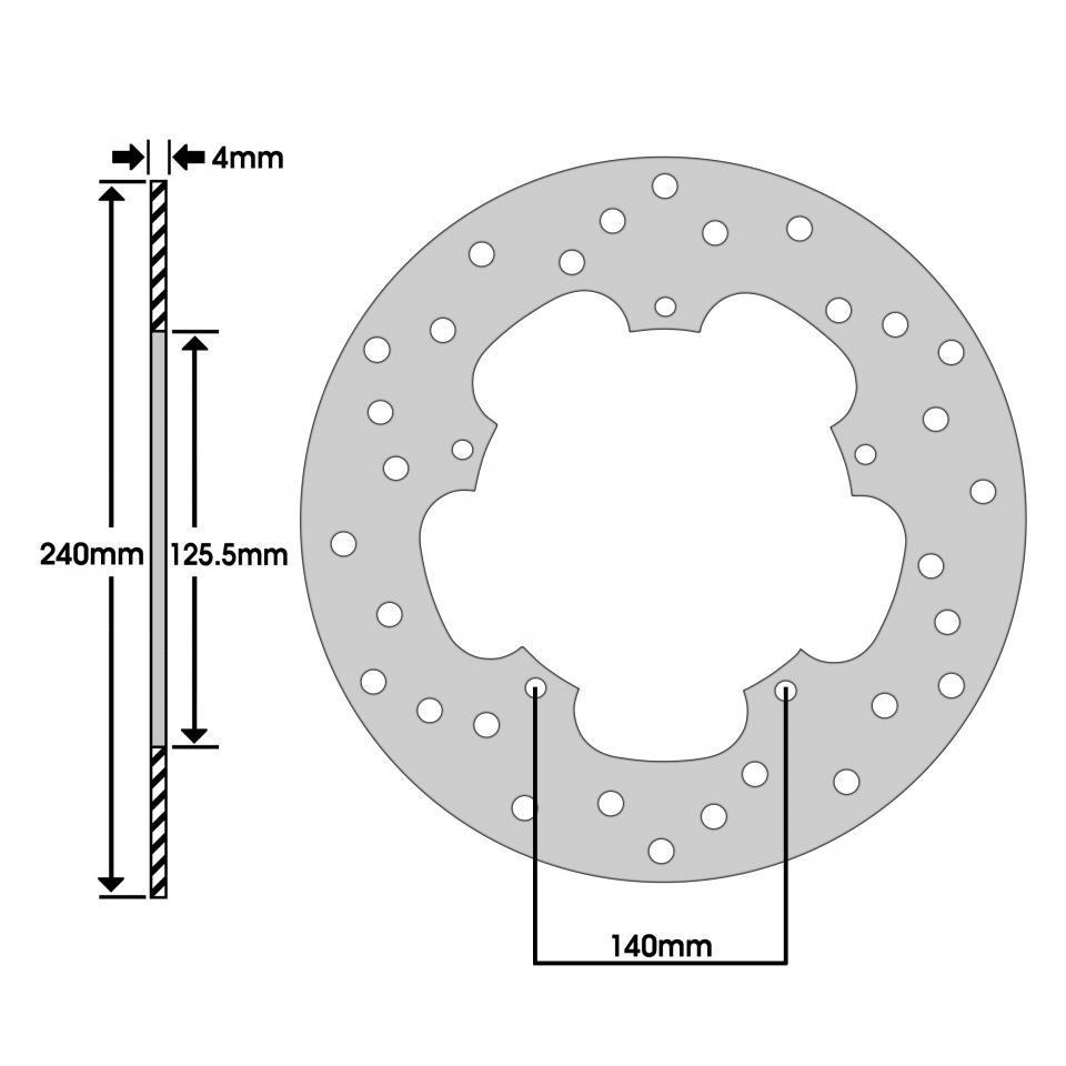 Disque de frein Newfren pour Scooter Gilera 125 DNA 2001 à 2020 Neuf