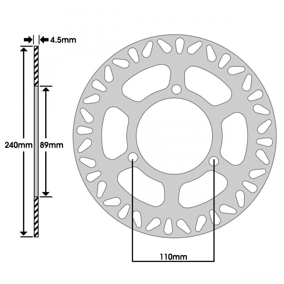 Disque de frein Newfren pour Scooter Suzuki 200 Uh Burgman 2007 à 2013 Neuf