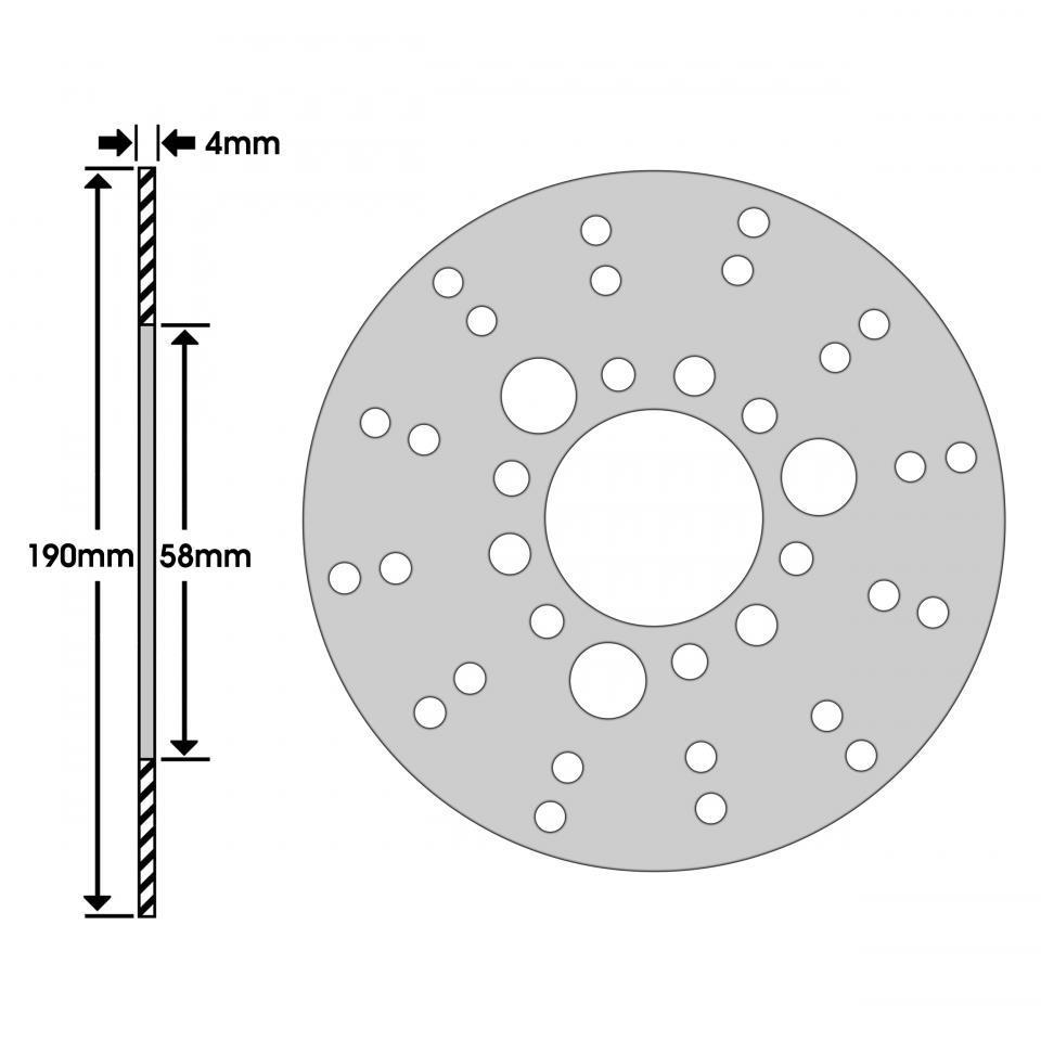Disque de frein P2R pour Scooter Yamaha 50 Slider 2000 à 2020 Neuf