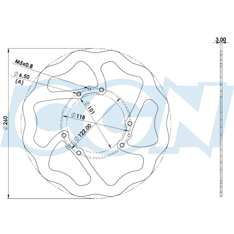 Disque de frein Galfer pour Moto Honda 250 CRF R 2015 à 2023 Neuf