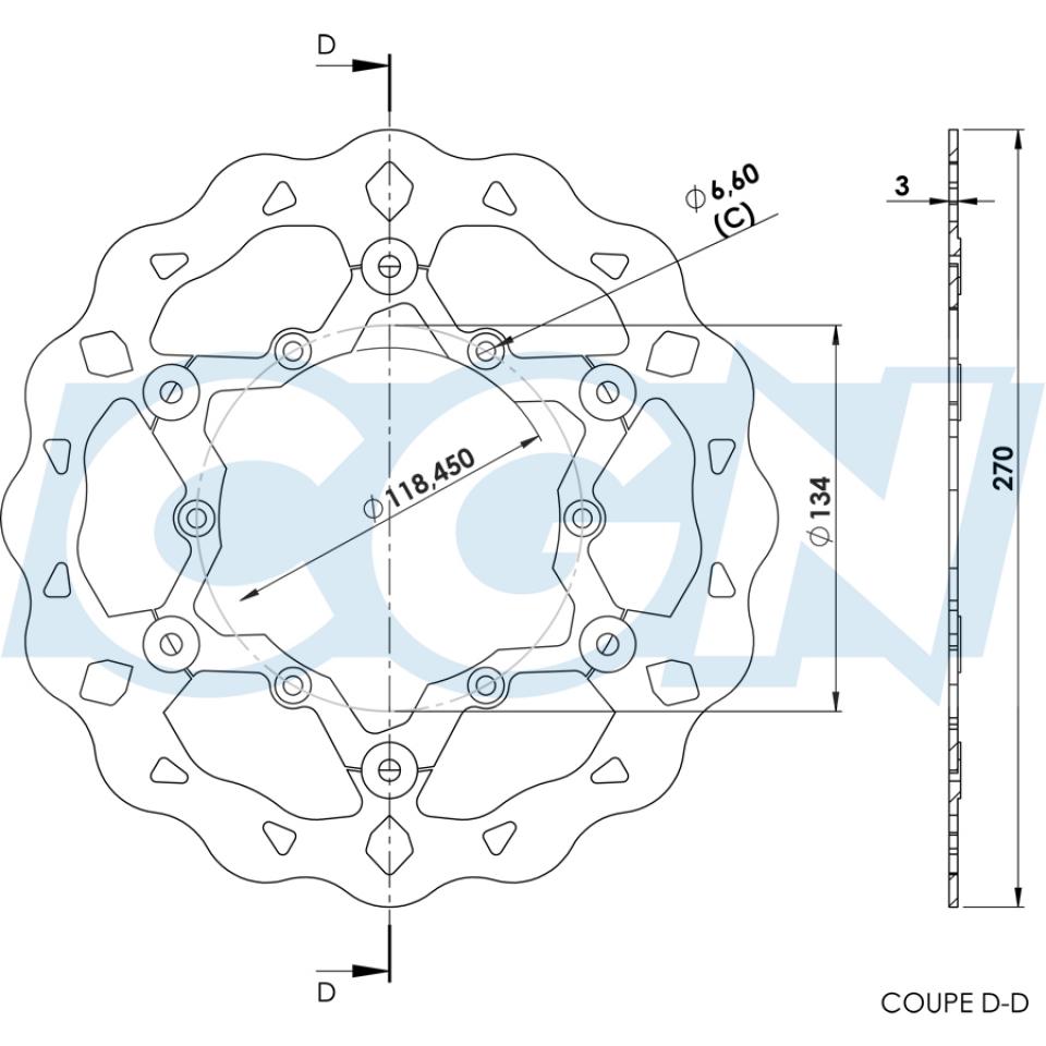 Disque de frein Galfer pour Moto Fantic 125 XE 2T Après 2021 Neuf