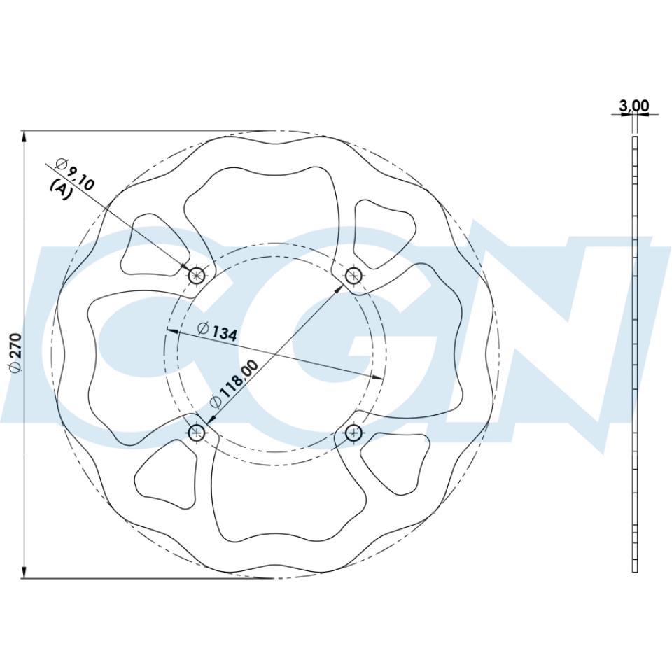 Disque de frein Galfer pour Moto Suzuki 450 Rmx Z Après 2018 Neuf