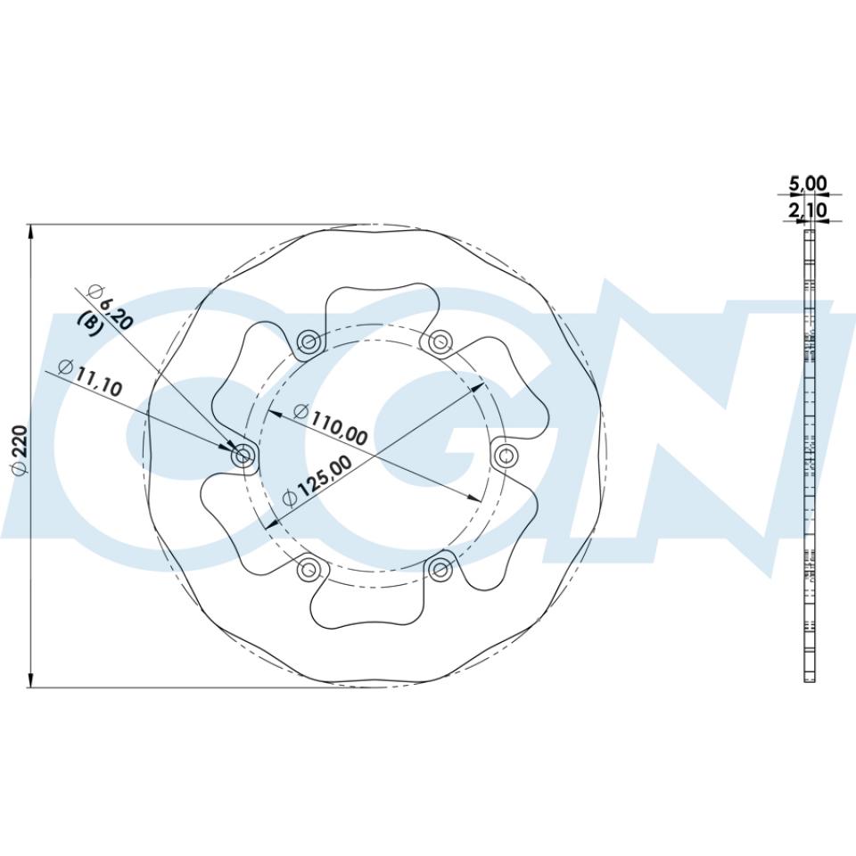 Disque de frein Galfer pour Moto Husaberg 125 TE Après 2011 Neuf