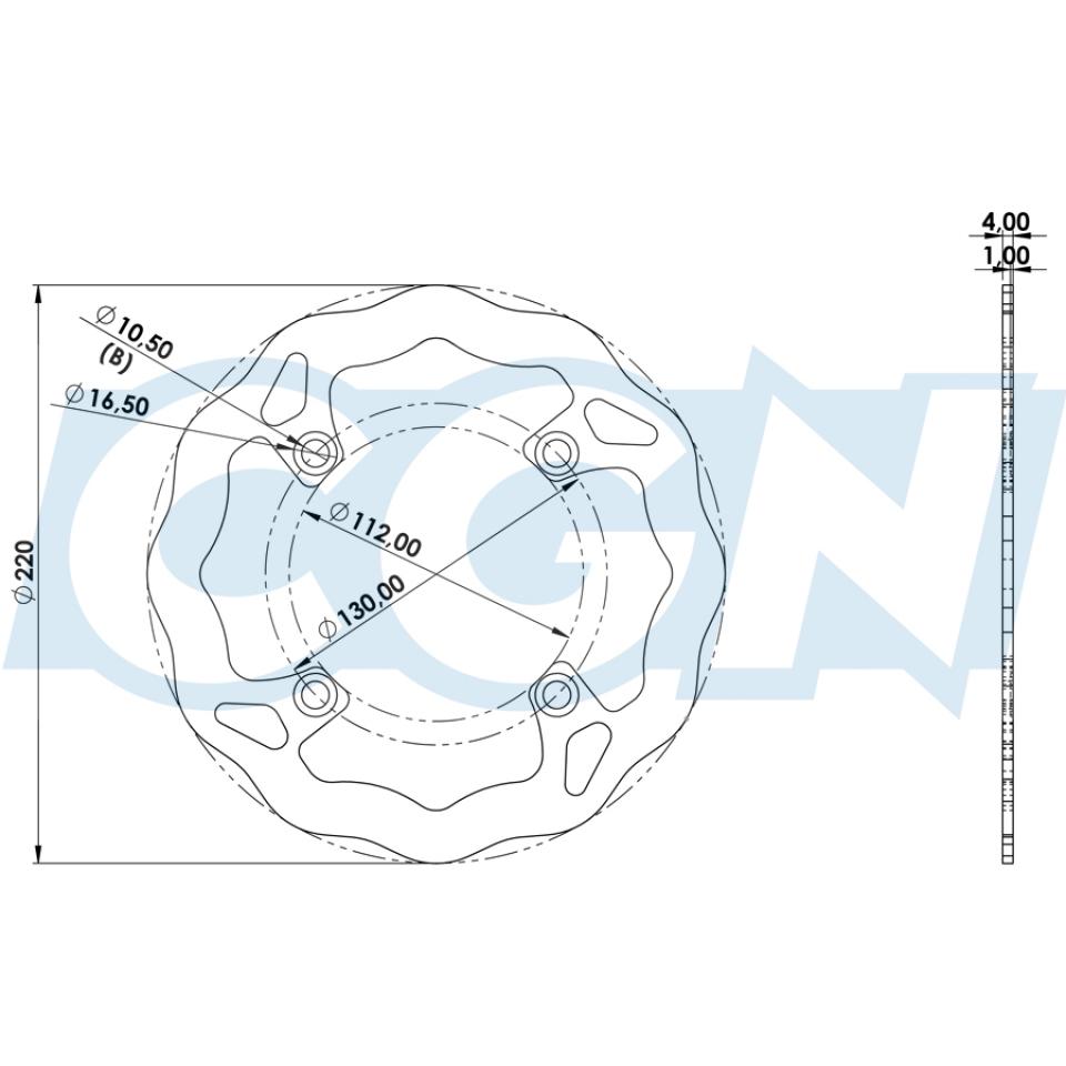 Disque de frein Galfer pour Moto Sherco 250 SE-R 2.5 ISDE Après 2014 Neuf