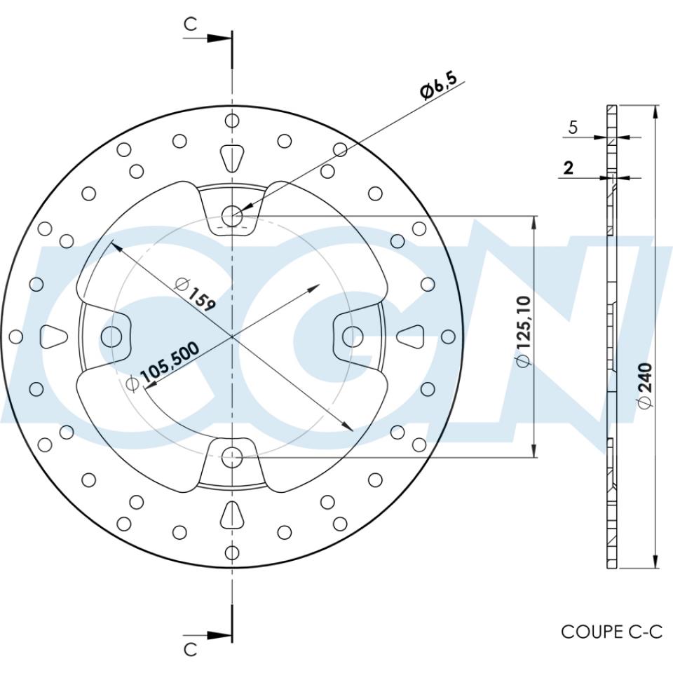 Disque de frein Galfer pour Maxi Scooter Honda 350 ADV Après 2022 Neuf