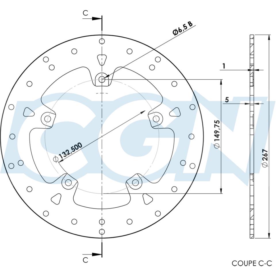 Disque de frein Galfer pour Scooter MBK 400 Skyliner Après 2004 Neuf