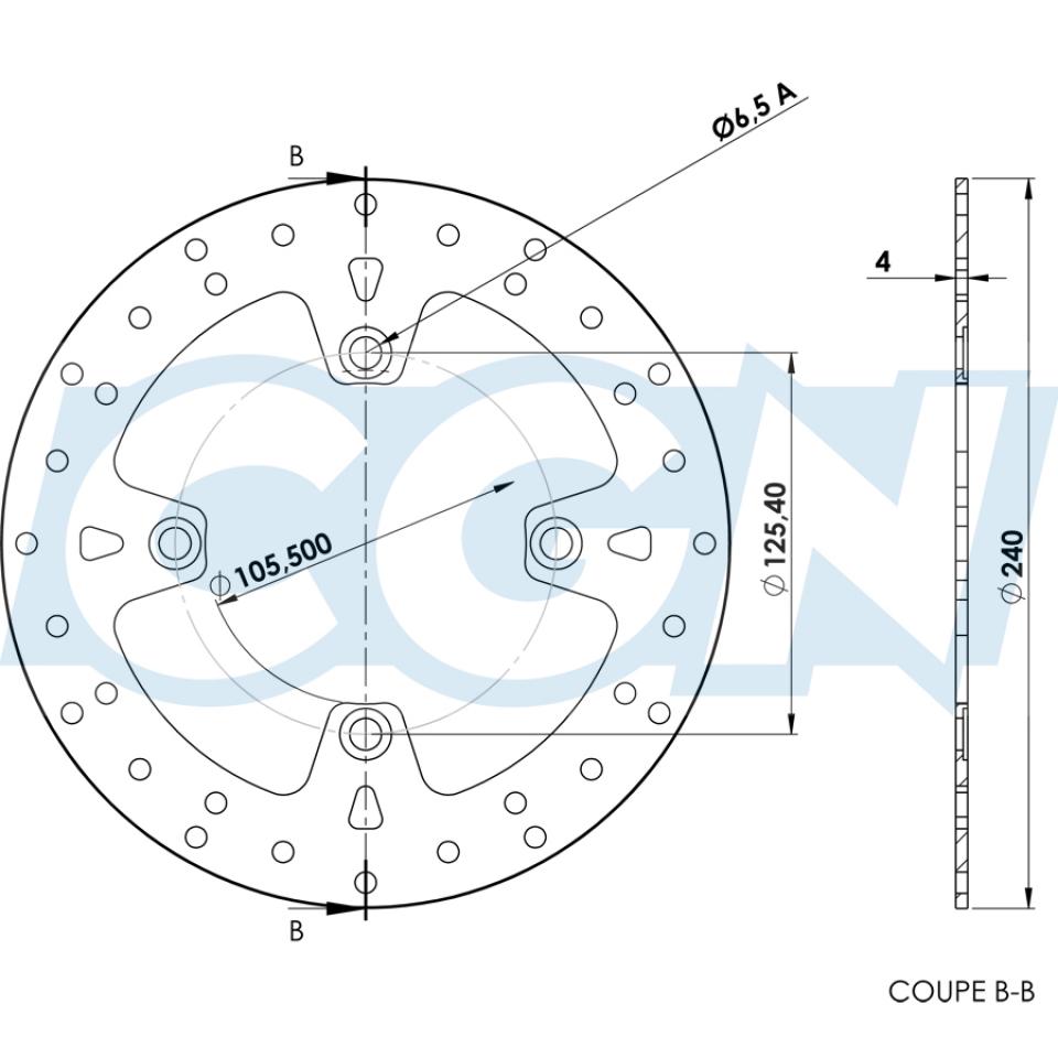 Disque de frein Galfer pour Scooter MBK 400 Skyliner Après 2004 Neuf