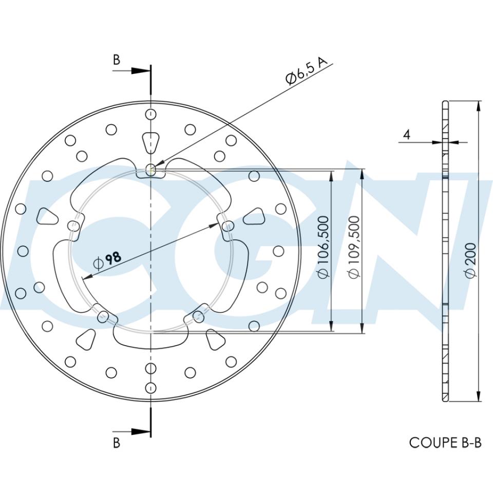Disque de frein Galfer pour Scooter Malaguti 50 Centro Sl Après 1994 Neuf