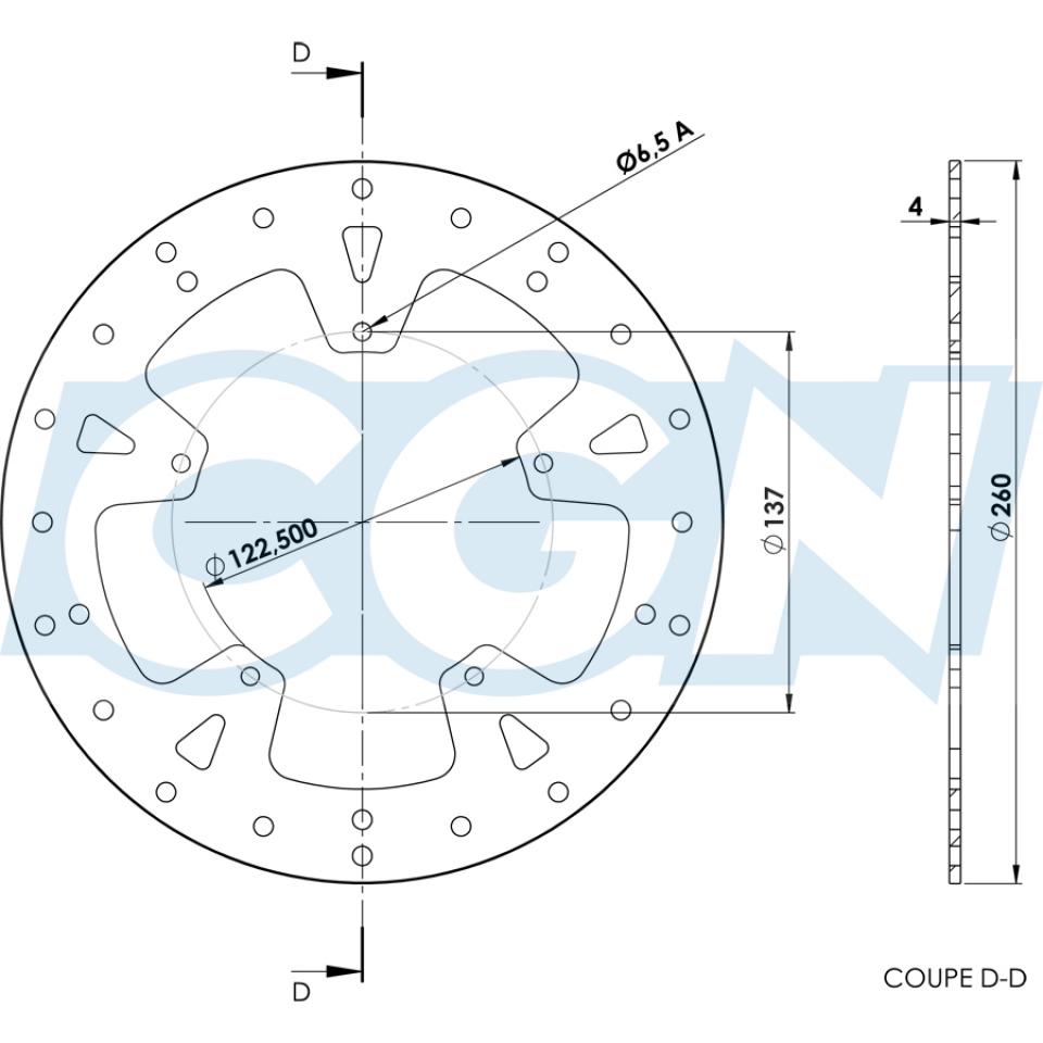 Disque de frein Galfer pour Scooter Peugeot 500 Satelis Après 2006 Neuf