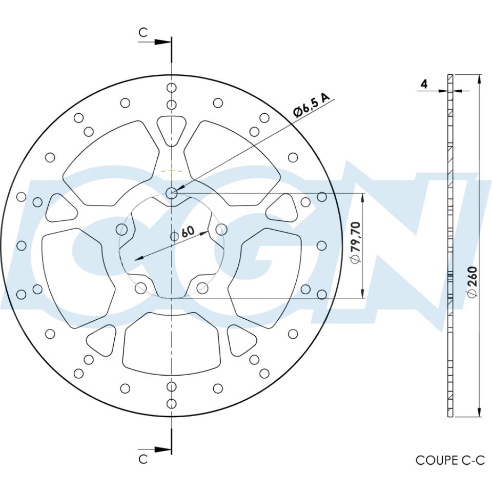 Disque de frein Galfer pour Scooter Aprilia 500 Atlantic Après 2002 Neuf