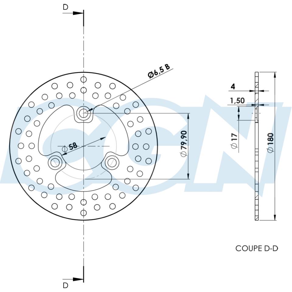 Disque de frein Galfer pour Scooter Kymco 100 Top Boy Après 1998 Neuf
