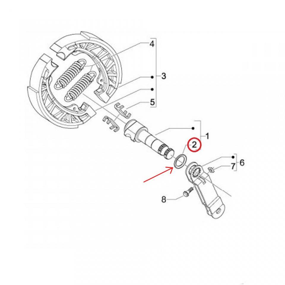 Freinage origine pour scooter Piaggio 125 Vespa S 2007-2011 564134 Neuf