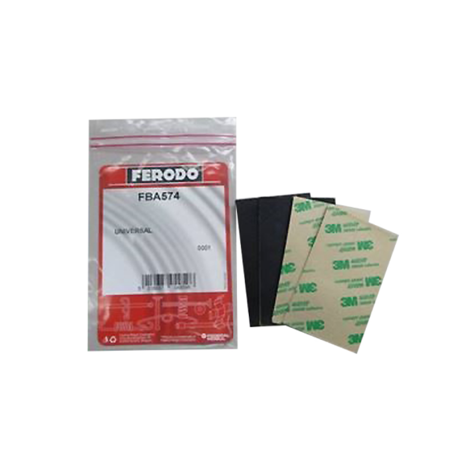 Plaque adhésive anti bruit Ferodo FBA574 pour étrier de frein moto auto Neuf