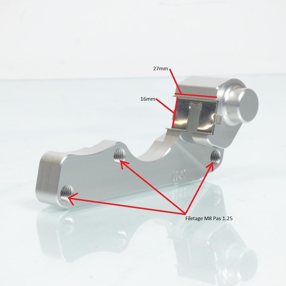 Patte de déport étrier frein avant pour disque Oversized Ø270mm moto K017