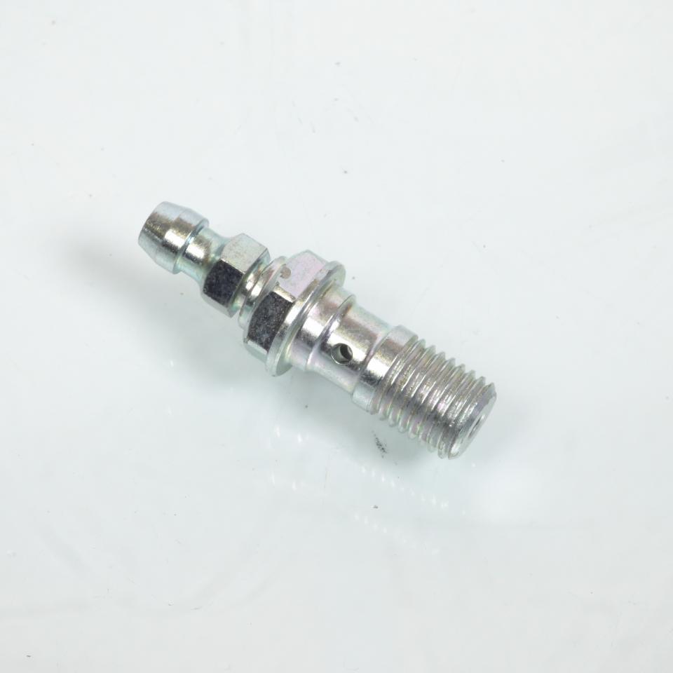 Vis raccord banjo de durite de frein Ø10mm pas 125 M10x1.25 avec purge pour moto