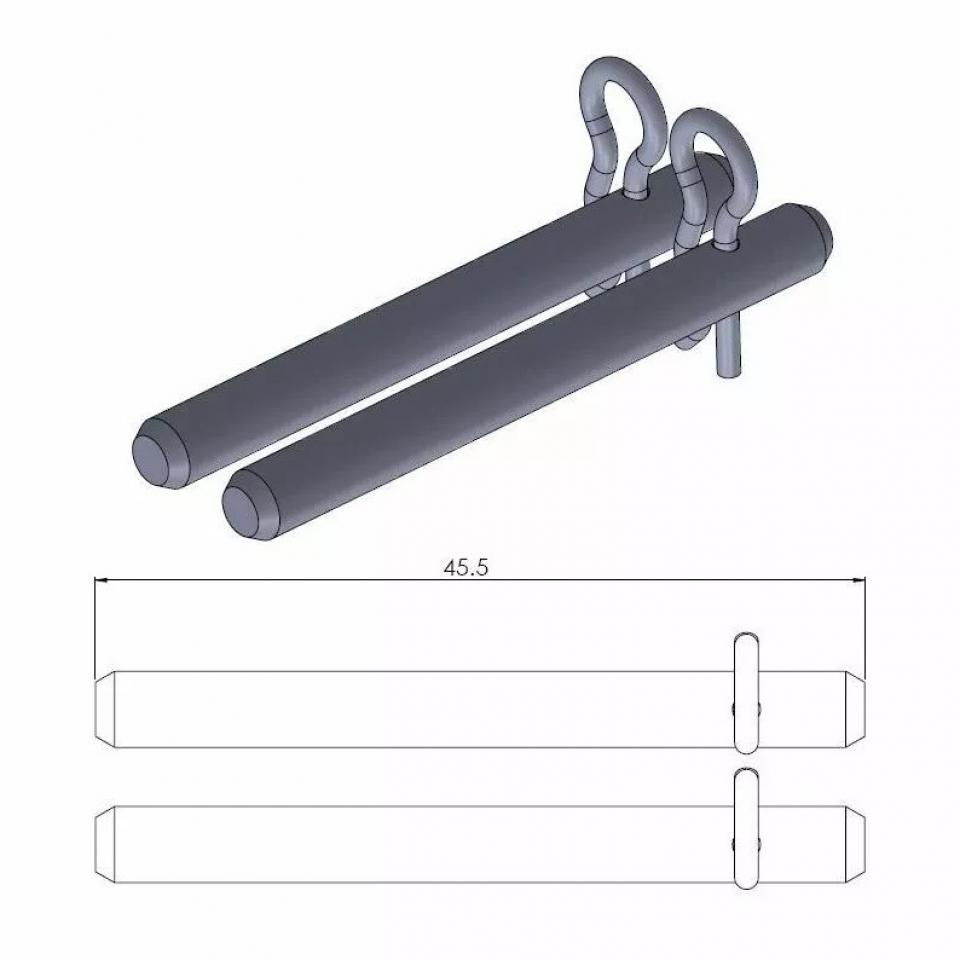 Axe de plaquette de frein arrière pour moto Suzuki 1200 Bandit 1996-2005 213027