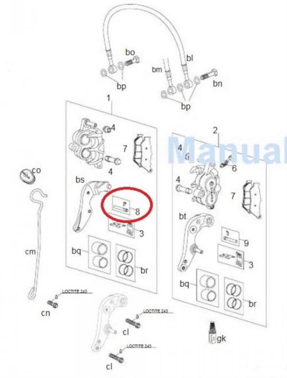 Freinage Brembo pour Moto KTM 640 Adventure Après 2005 600.13.017.100 Neuf