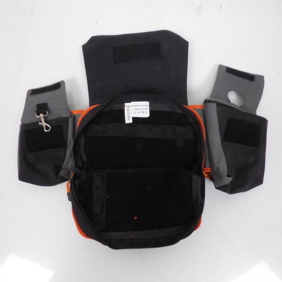 Ceinture ventrale orange équipé de sacoche idéal pour l'enduro, cross Destockage
