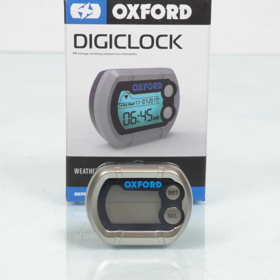 Mini montre digitale Oxford Digiclock spéciale pour moto fixation scratch à pile OX562