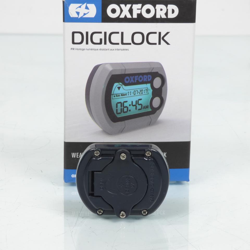 Mini montre digitale Oxford Digiclock spéciale pour moto fixation scratch à pile OX562