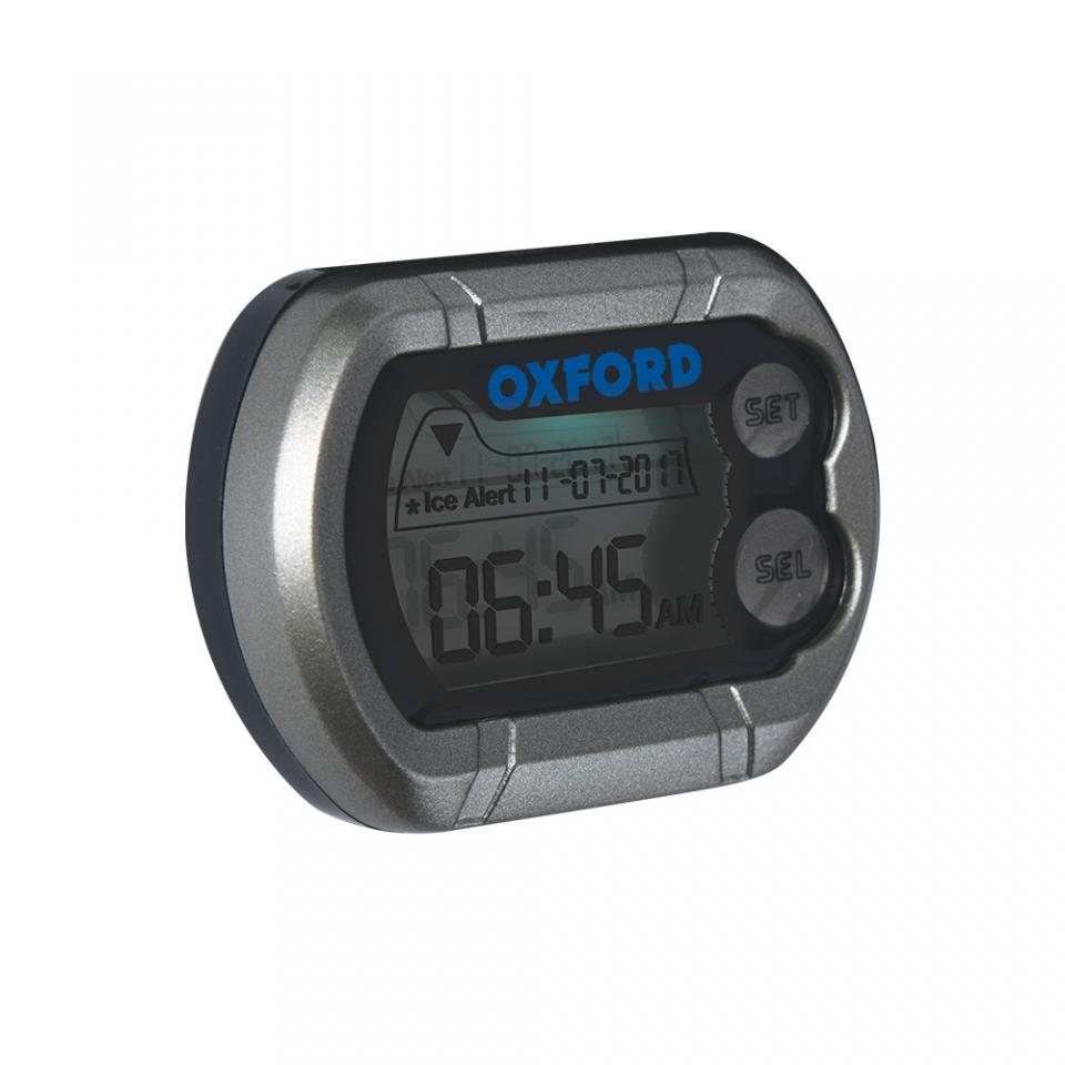 Mini montre digitale Oxford Digiclock spéciale pour moto fixation scratch à pile OX562