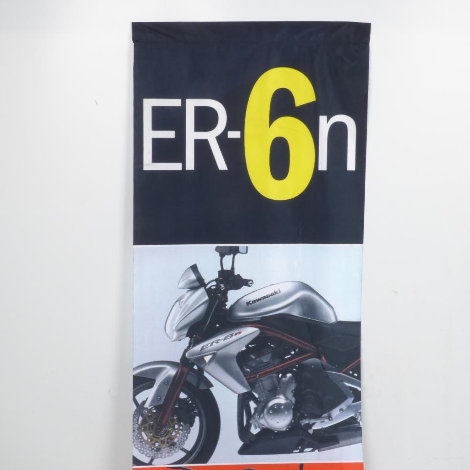 Accessoire drapeau publicitaire pour moto Kawasaki Er6-N 1820x485mm Neuf