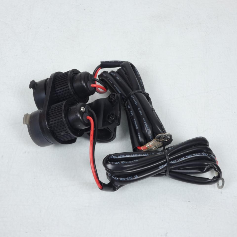 Double-prise allume-cigare 12V 120W / 2X USB 5V 2A Chaft IN782 pour moto Quad