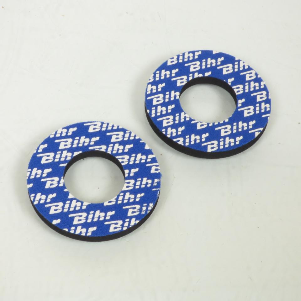 Donuts mousse protection de guidon Bihr bleu blanc pour moto cross enduro Neuf