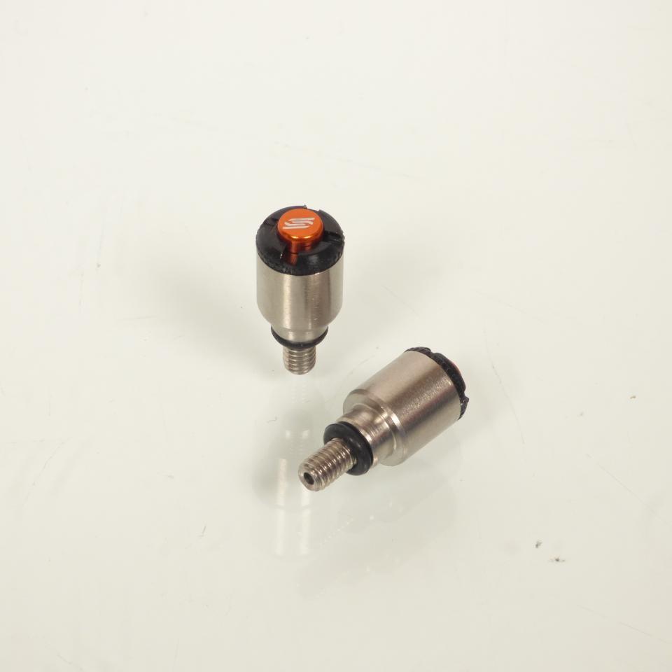 Purgeurs de fourche M4x0.7 orange noir gris Scar pour moto cross enduro TT S8001