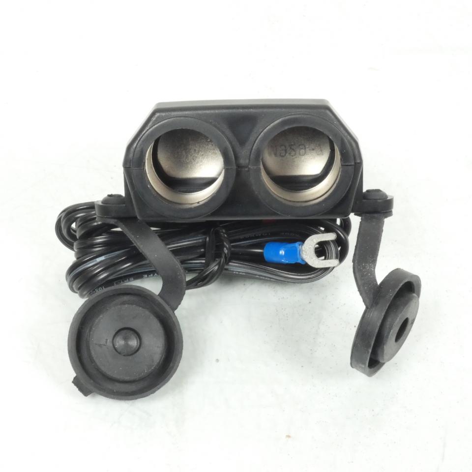 Double prise allume cigare Ø20mm 12V 10A 1.4m HEBE pour moto scooter Quad Neuf