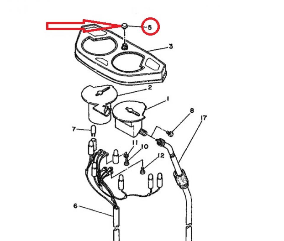 Bouton reset compteur journalier pour moto Yamaha 900 XJ 1983 29L-83578 Neuf