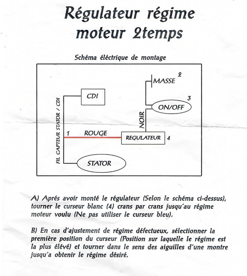 Boitier universel régulateur de régime moteur bridage vitesse pour moto scooter quad