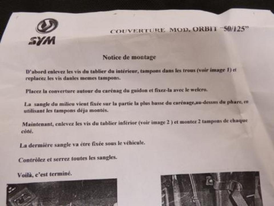 Accessoire origine pour Scooter Sym 50 Orbit Neuf