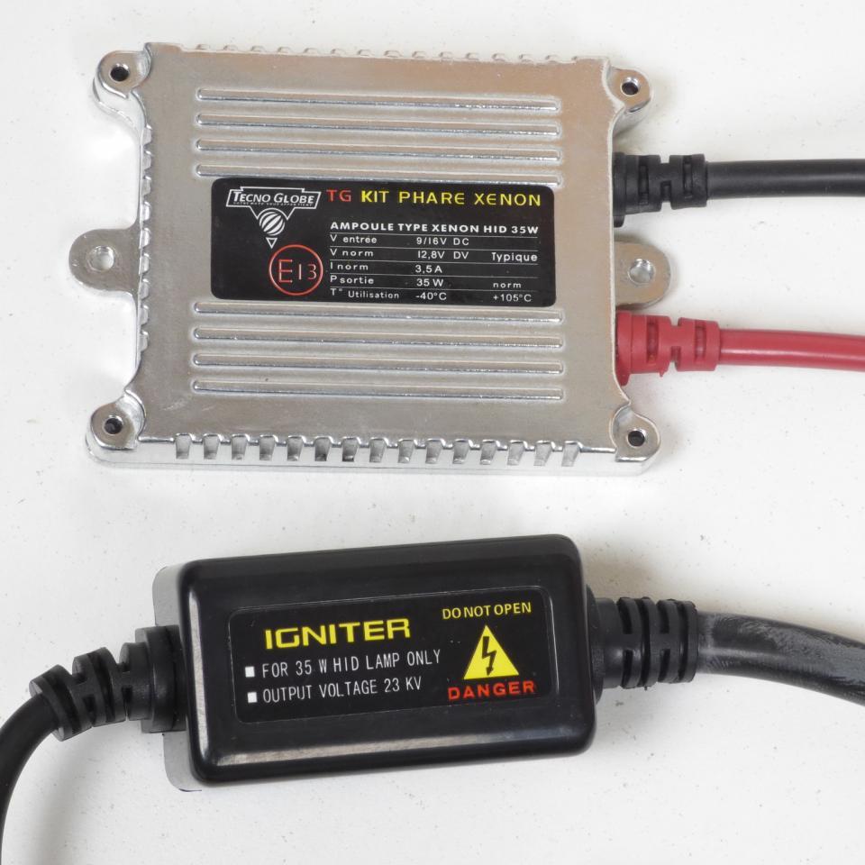 Kit conversion phare optique halogène xénon H4 TecnoGlobe TGSXENON.H4 pour moto