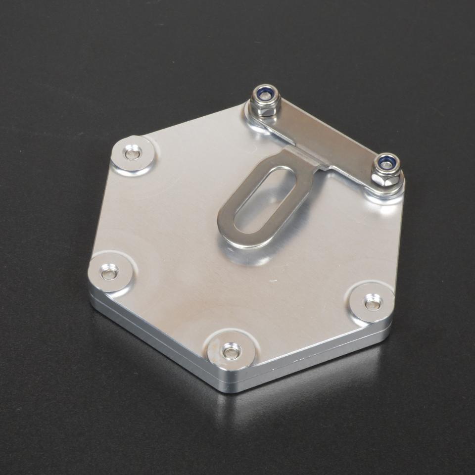 Support alu vignette assurance hexagonal argent Mad pour moto scooter quad Neuf
