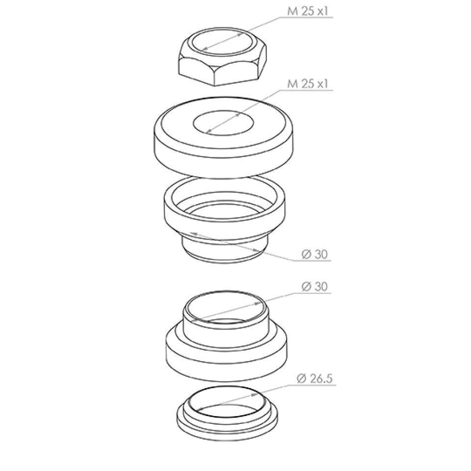 Kit roulement de direction Teknix pour Mobylette MBK 50 88 2060 à 2002 Neuf