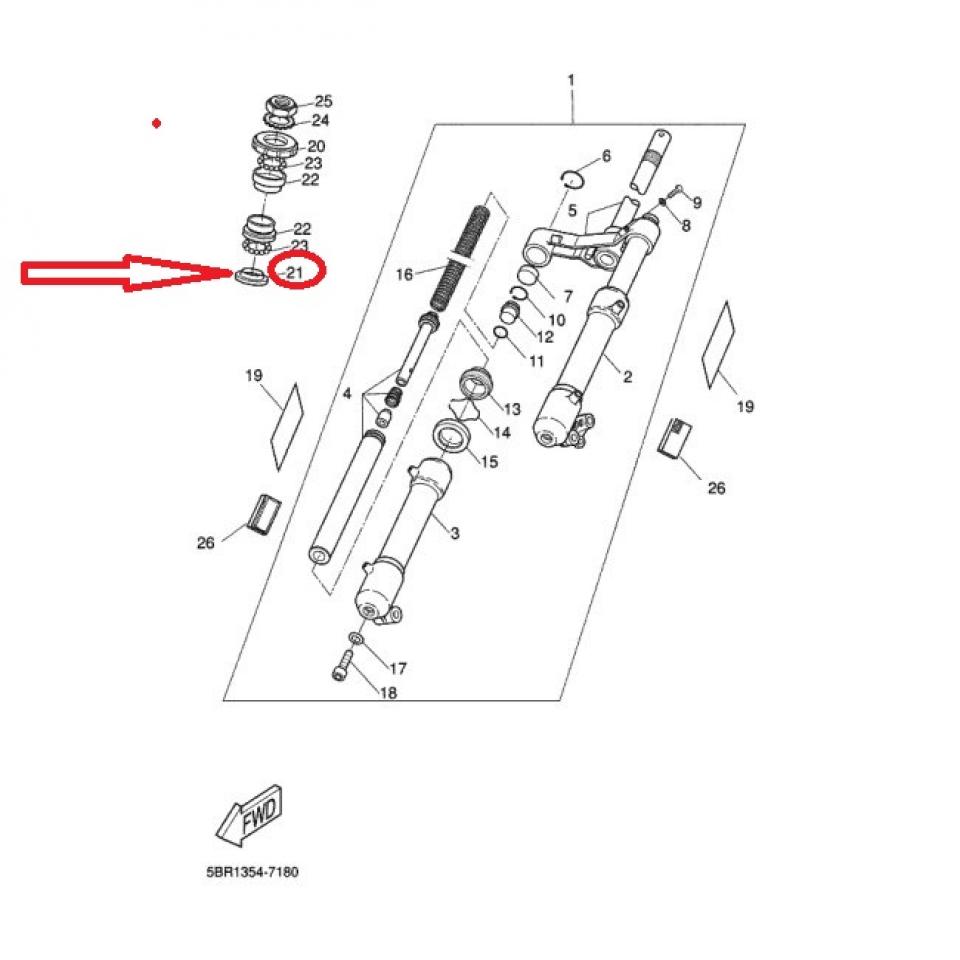 Visserie origine pour scooter MBK 50 Rocket 4SB-F3414-00 Neuf