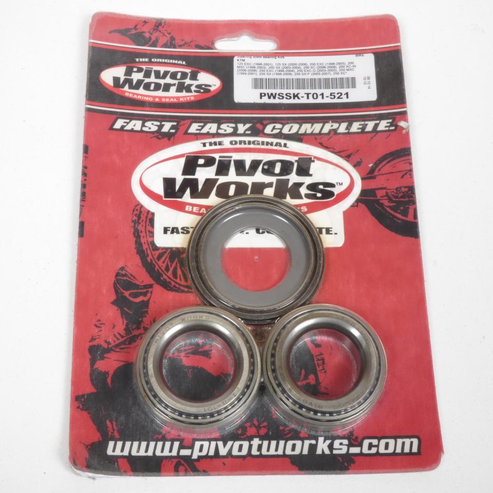 Kit roulement de direction Pivot Works pour Maxi Scooter KTM 250 MXC 1999 à 2001 PWSSK-T01-521 Neuf