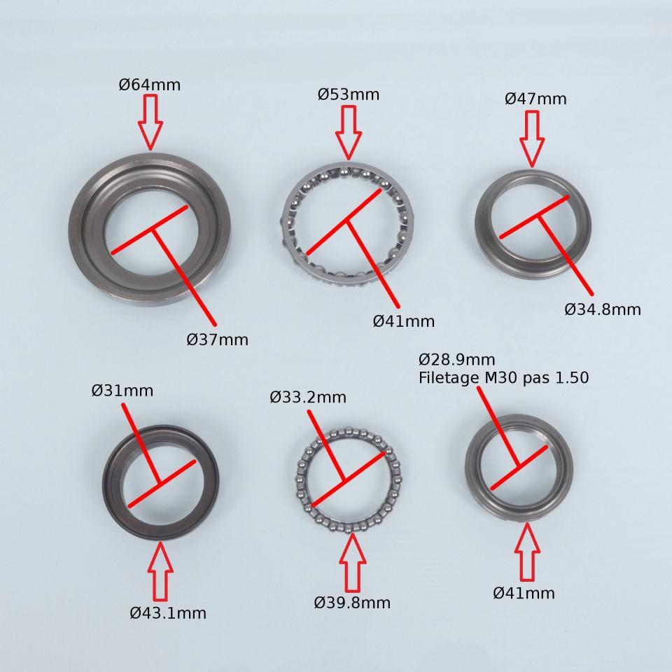 Kit roulement de direction Sifam pour Scooter Piaggio 50 Sfera RST 1995 à 1998 Neuf