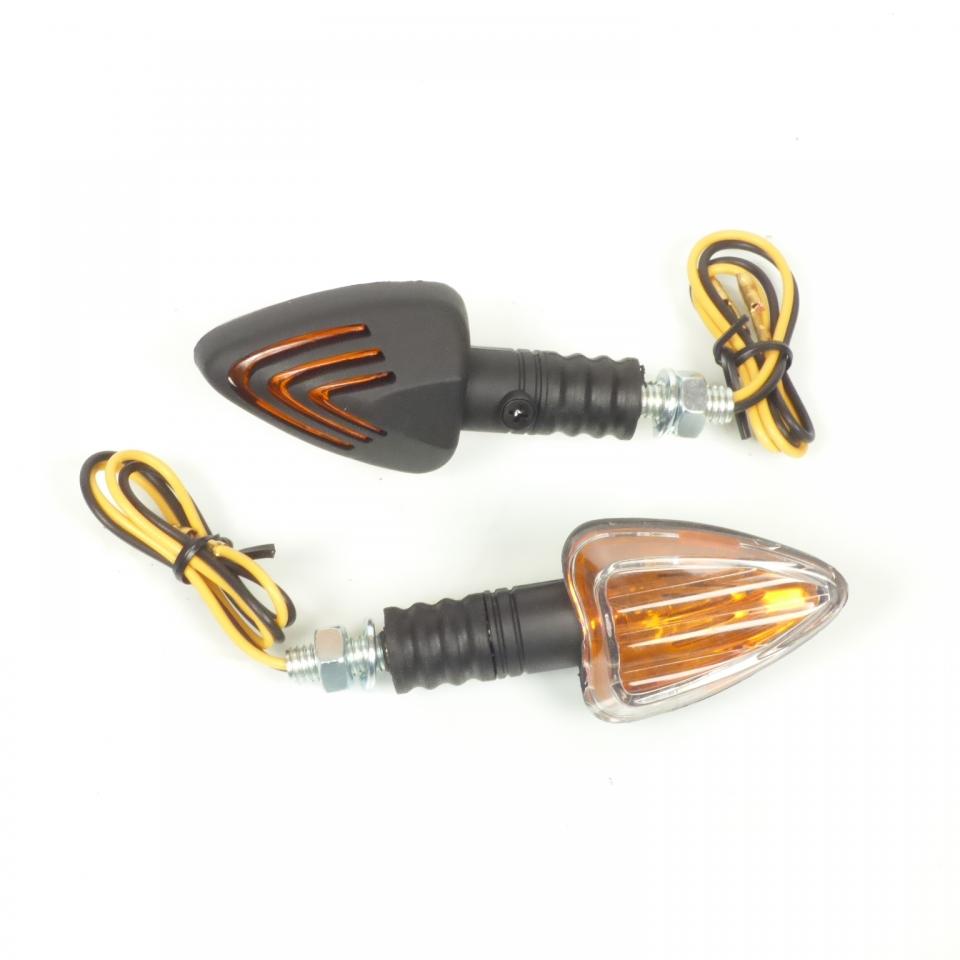 Clignotant à ampoule triangle noir 12V 10W Ø8mm pour moto 50 à boite cyclo
