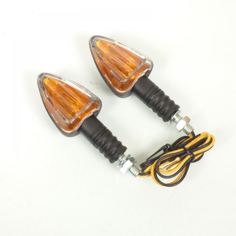 Clignotant à ampoule triangle noir 12V 10W Ø8mm pour moto 50 à boite cyclo