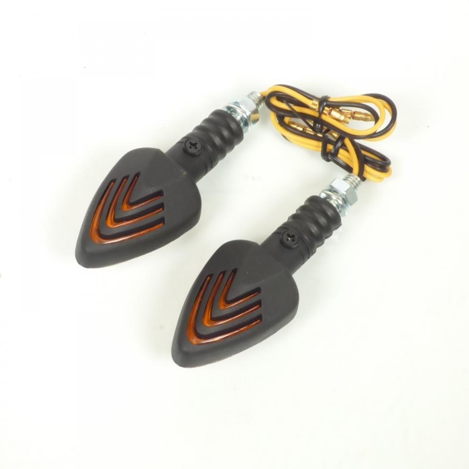 Clignotant à ampoule triangle noir 12V 10W Ø8mm pour moto 50 à boite cyclo